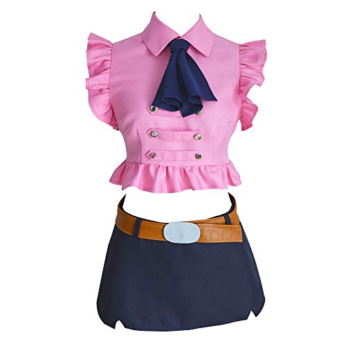 KINOMOTO Anime The Seven Deadly Sins Elizabeth Liones Cosplay Costume for Women - Large
