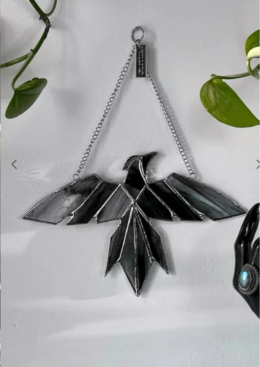 Raven Window Hanging