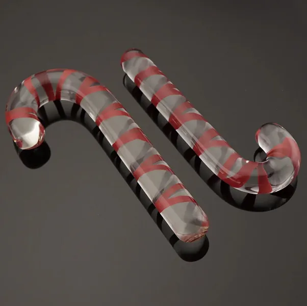 Candy Cane Glass Toy