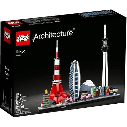 LEGO Architecture Skylines: Tokyo 21051 Building Kit, Collectible Architecture Building Set for Adults (547 Pieces) - Multicolor