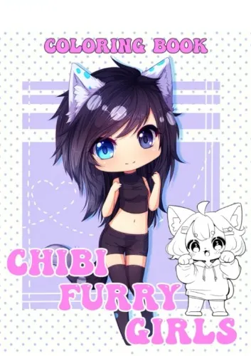 Chibi Neko Coloring Book