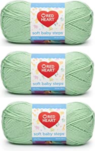 Red Heart Soft Baby Steps Yarn (3-Pack) Baby Green E746-9620