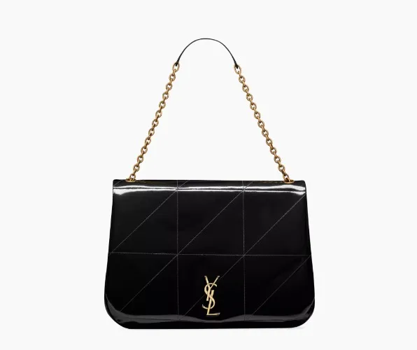 Saint Laurent  Jamie 4.3 in Patent Effect Fabric