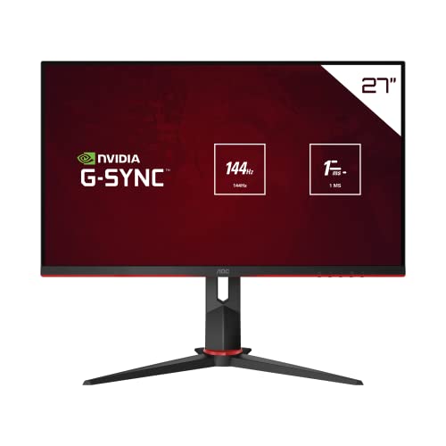 Monitor Gamer AOC Hero 27" 144Hz IPS 1ms G-Sync Compatible 27G2, Black,Large