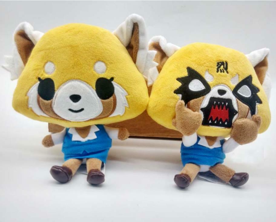 2pcs Japan Aggretsuko Aggressive Retsuko Sanrio Plush Toy Stuffed Doll NEW