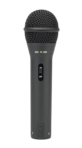 Samson Q2U USB/XLR Dynamic Microphone Recording and Podcasting Pack (Black) - Grey