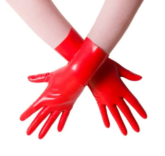 Red Latex Gloves
