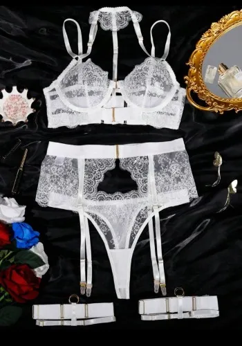 White Lace Lingerie Set