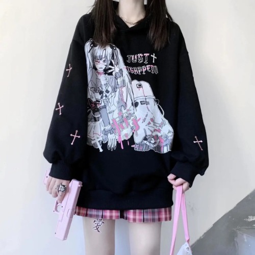 Just Disappear Anime Hoodie - Black / L