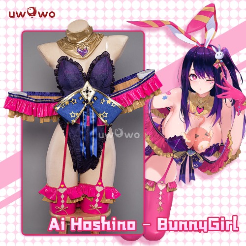 Uwowo Anime Oshi no Ko Hoshino Ai Bunny Cosplay Costume - 【In Stock】M