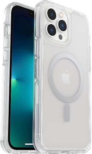 OtterBox Symmetry Series Series+ Clear Antimicrobial Case with MagSafe for iPhone 12/13 Pro Max - Clear - Clear