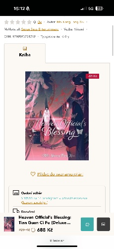 Heaven Official's Blessing 1: Tian Guan Ci Fu - Mo Xiang Tong Xiu | Knihy LUXOR