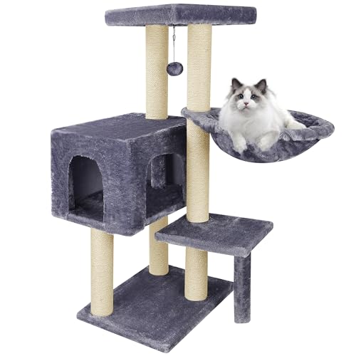 TINWEIUK 02A Cat Tree Scratching Toy Activity Centre Cat Tower Furniture Scratching Posts ?