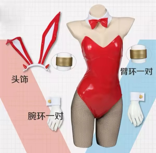 Zero Two bunny suit cosplay (red)