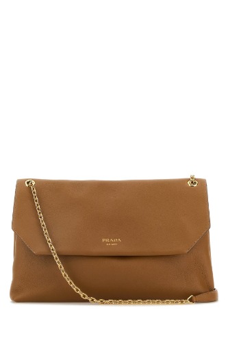 Camel leather shoulder bag - OS