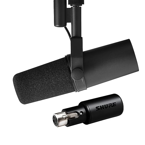 Shure SM7B + Shure MVX2U Bundle, Studio Vocal Recording Microphone with XLR to USB Connectivity - SM7B + MVX2U
