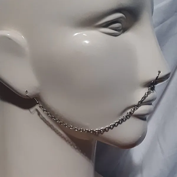 All Steel Standard 1 or 2 Strand Nose to Ear Chain