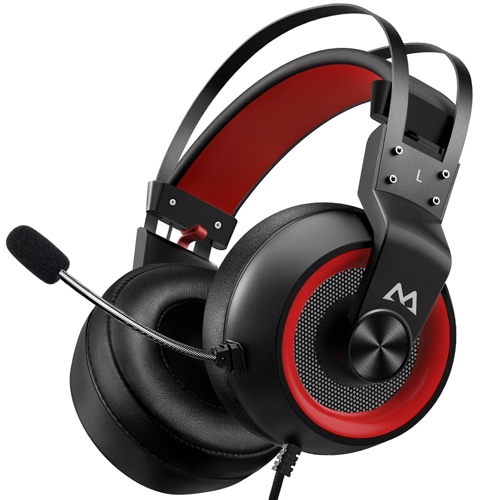 Dragon Mega Bass Noise Cancelling Microphone Headset - Red