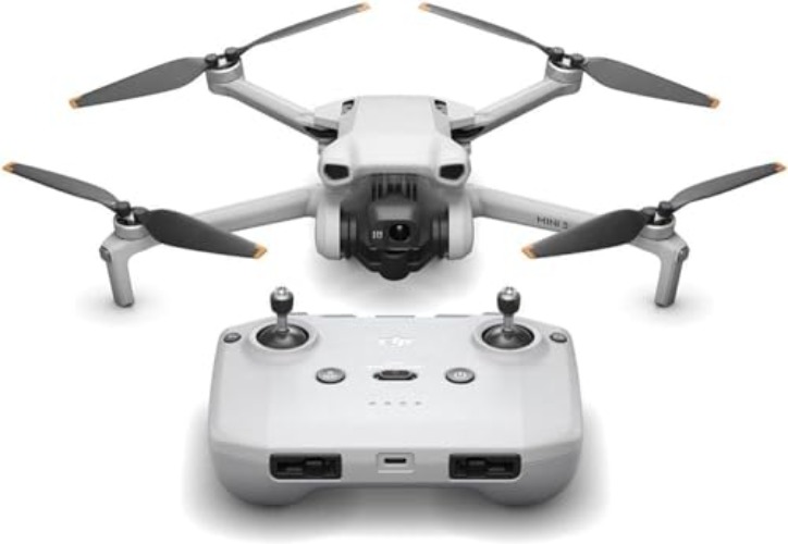 DJI Mini 3, Drones with Camera for Adults 4K, 38-min Flight Time, up to 32800ft (10km) Video Transmission, True Vertical Shooting, GPS Auto Return Integrated, Mini Drone with Camera for Beginners - DJI Mini 3