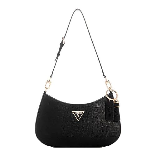 GUESS Damen Noelle Top Zip Shoulder Bag - Schwarz