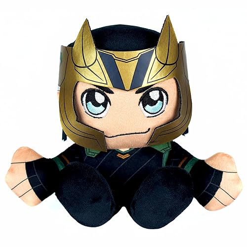 Bleacher Creatures Marvel Loki 8&quot; Kuricha Sitting Plush- Soft Chibi Inspired Toy - Loki