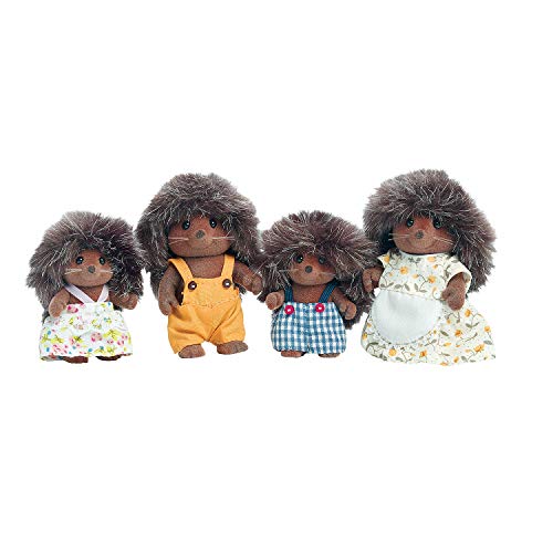Calico Critters Pickleweeds Hedgehog Family - Set of 4 Collectible Doll Figures for Children Ages 3+ - Pickleweeds Hedgehog Family