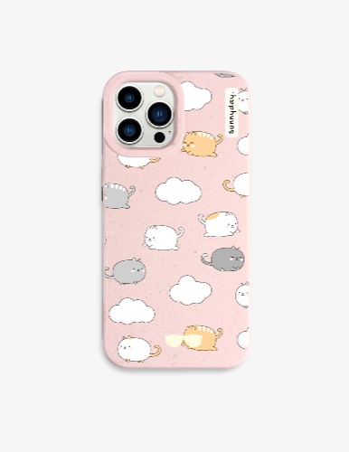 Cute Cartoon Cat Kawaii Plant-based Phone Case - iPhone 14 Pro Max
