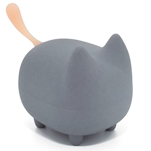 gingo Portable Bluetooth Speaker, Mini Wireless Speakers with Clarity Stereo, Super Bass,TWS Pairing,Built-in Mic,40H Playtime,BT5.3,Powerful Rich Room-Filling Sound, Cute Pet Speaker (Grey) - Updated Grey*1