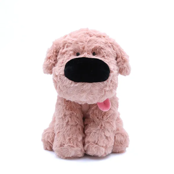 Cute Dog Plush Toy Puppy Stuffed Animals Kawaii Room Decor - Pink