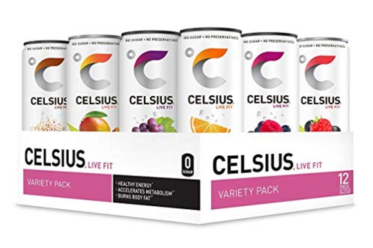 CELSIUS Fitness Drink 9-Flavor Variety Pack, Zero Sugar, Slim Can 12 Fl Oz (Pack of 12) - Variety Case - 12 Fl Oz (Pack of 12)
