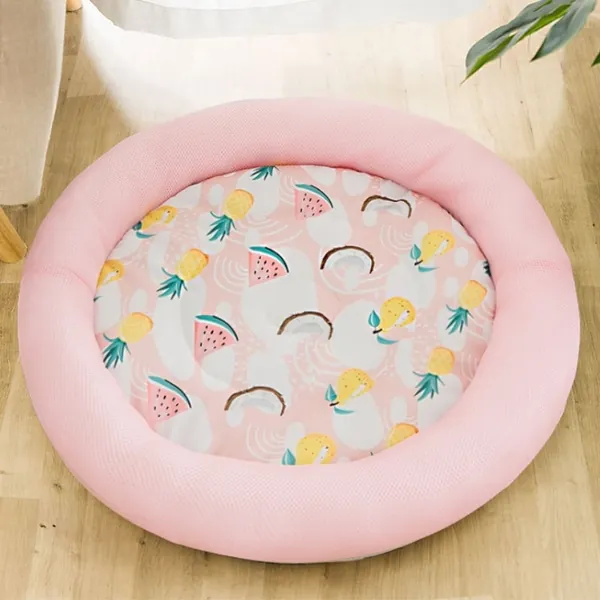 Tropical Summer Round Cat Cooling Mat by Estilo Living