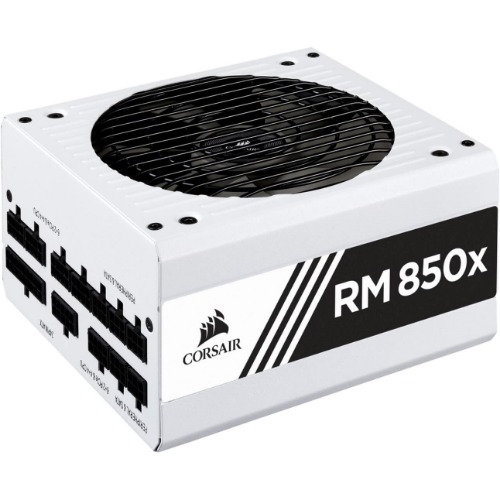 Corsair RMX White Series (2018), RM850x, 850 Watt, 80+ Gold Certified, Fully Modular Power Supply - White, 80 PLUS Gold (CP-9020188-NA) - 80 PLUS Gold 850 Watts RMx (White) Power Supply