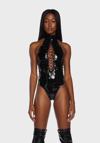 Brand New Funk Vinyl Bodysuit | Small/Medium