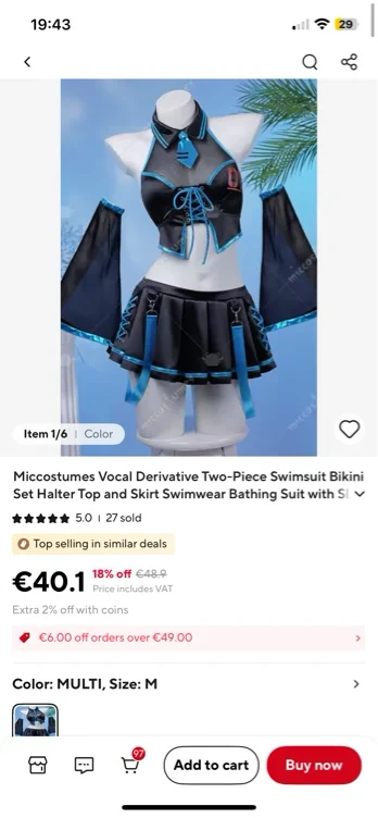 Hatsune miku bikini 