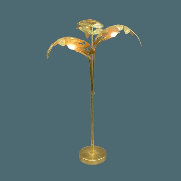 Banana Tree Palm Tree Floor Lamp Gold