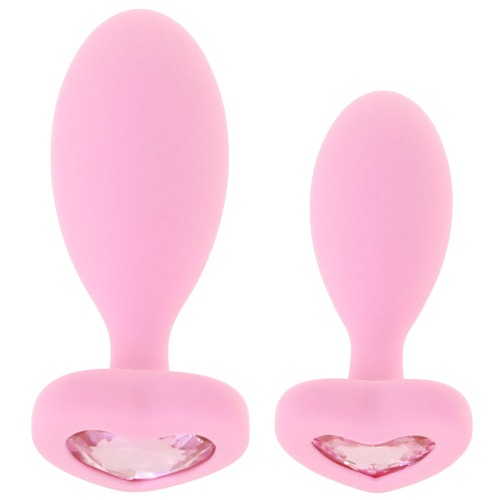 Pink Booty Butt Plug Duo