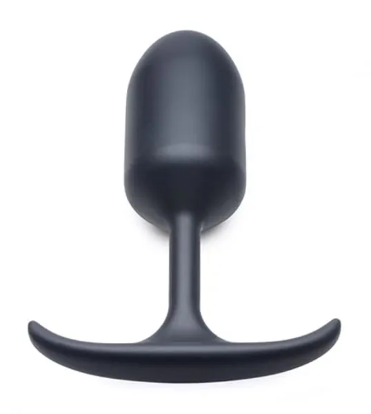HEAVY HITTERS Premium Silicone Weighted Anal Plug - Extra Large, Black - Weighted Anal Plug - Extra Large