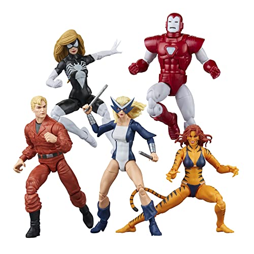 Marvel Legends Series The West Coast Avengers Collection, 5 Comics-Inspired Collectible 6-Inch Action Figures (Amazon Exclusive)