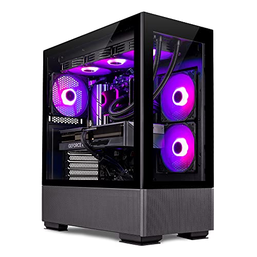 Skytech Azure Gaming PC Desktop – AMD Ryzen 7 5800X 3.8 GHz, NVIDIA RTX 4070 Ti, 1TB NVME SSD, 16GB DDR4 RAM 3200, 850W Gold PSU, 360mm AIO, 11AC Wi-Fi, Windows 11 Home 64-bit - 5800X | 4070 Ti