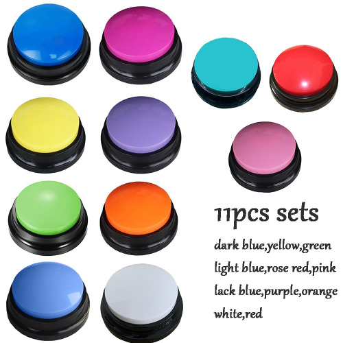 Voice Recording Pet Training buzzer/ button - 11pcs set