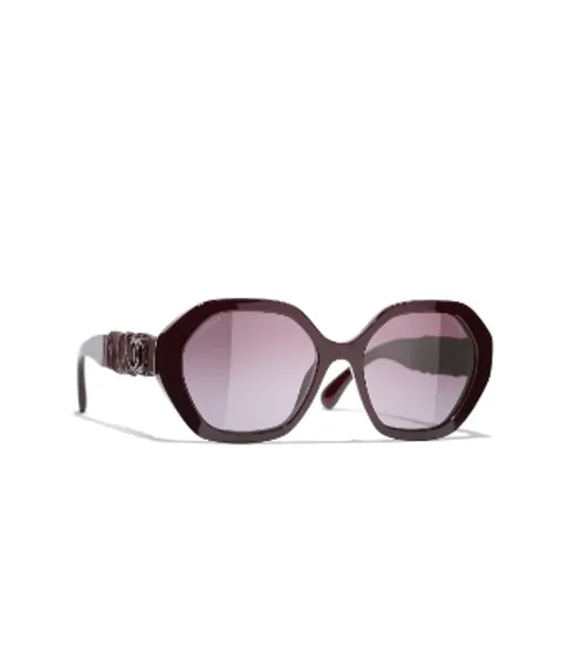 Reimbursement -Sunglass: Round Sunglasses, acetate & calfskin — Fashion | CHANEL