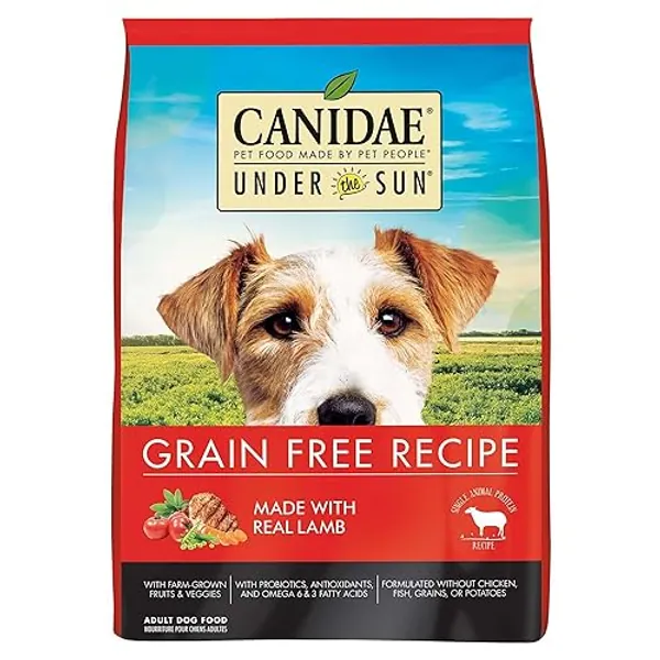 CANIDAE, Under The Sun, Grain Free Recipe Made with Real Lamb Dog Dry 40 lbs.
