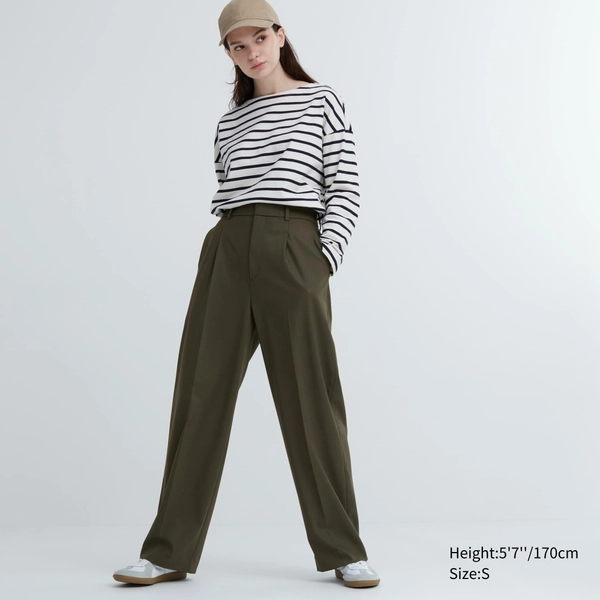 Pleated Wide Pants | UNIQLO US