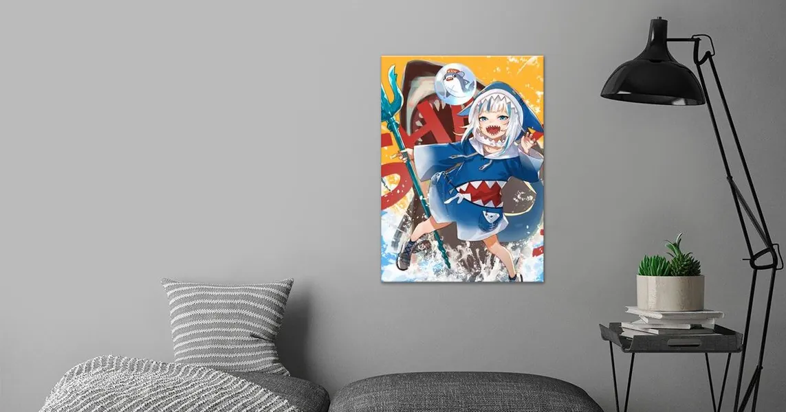'Gawr Gura Hololive' Poster by Amano Yukiteru | Displate