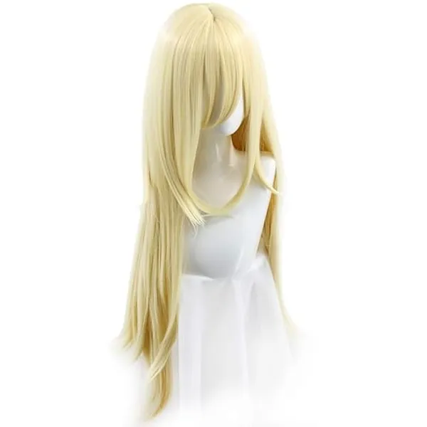SpeedBeauty Long Blonde Rachel Wig Halloween Cosplay Costume Wig for Women 37in/95CM - Bronze - 37 Inch (Pack of 1)