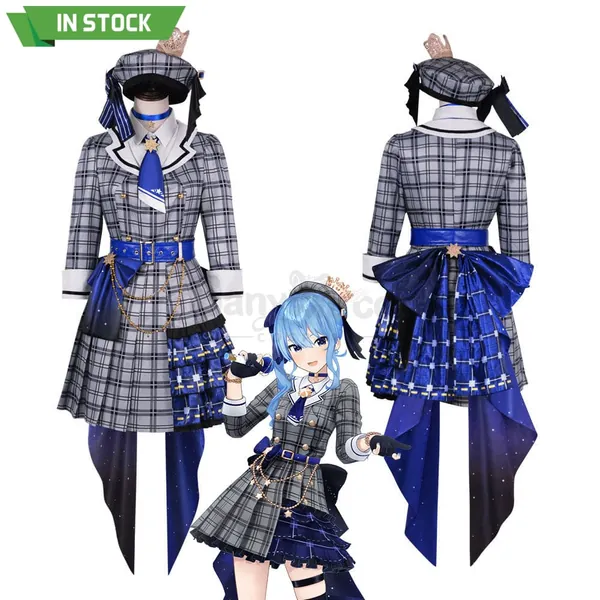 【In Stock】Hololive VTuber Cosplay Hoshimati Suisei Cosplay Costume Plus Size - M