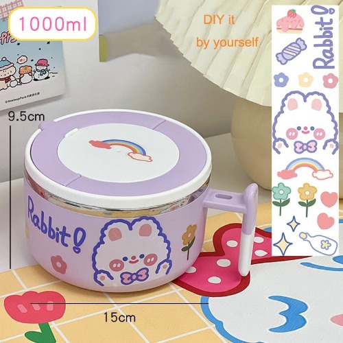 Kawaii Bunny Ramen Bowl - B