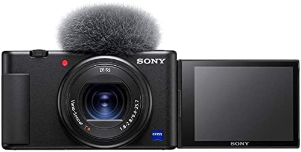 Sony Vlog camera ZV-1 | Digital Camera (Vari-angle Screen for Vlogging, 4K Video) ZV1BDI.EU - Black (Renewed) - Vlog Camera