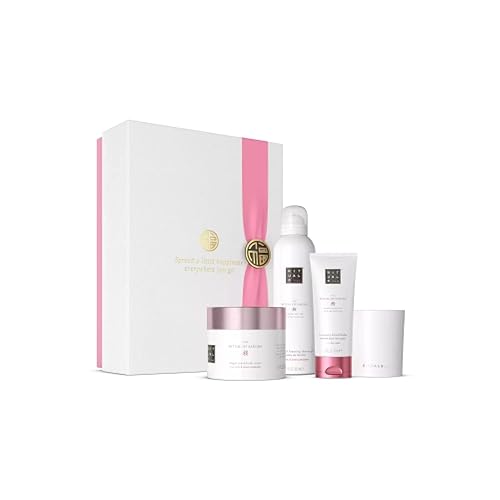 RITUALS Gift Set The Ritual of Sakura L - Home and Skincare Products Enriched with Cherry Blossom and Rice Milk - Bath Gift Box with Renewing and Soothing Properties - L