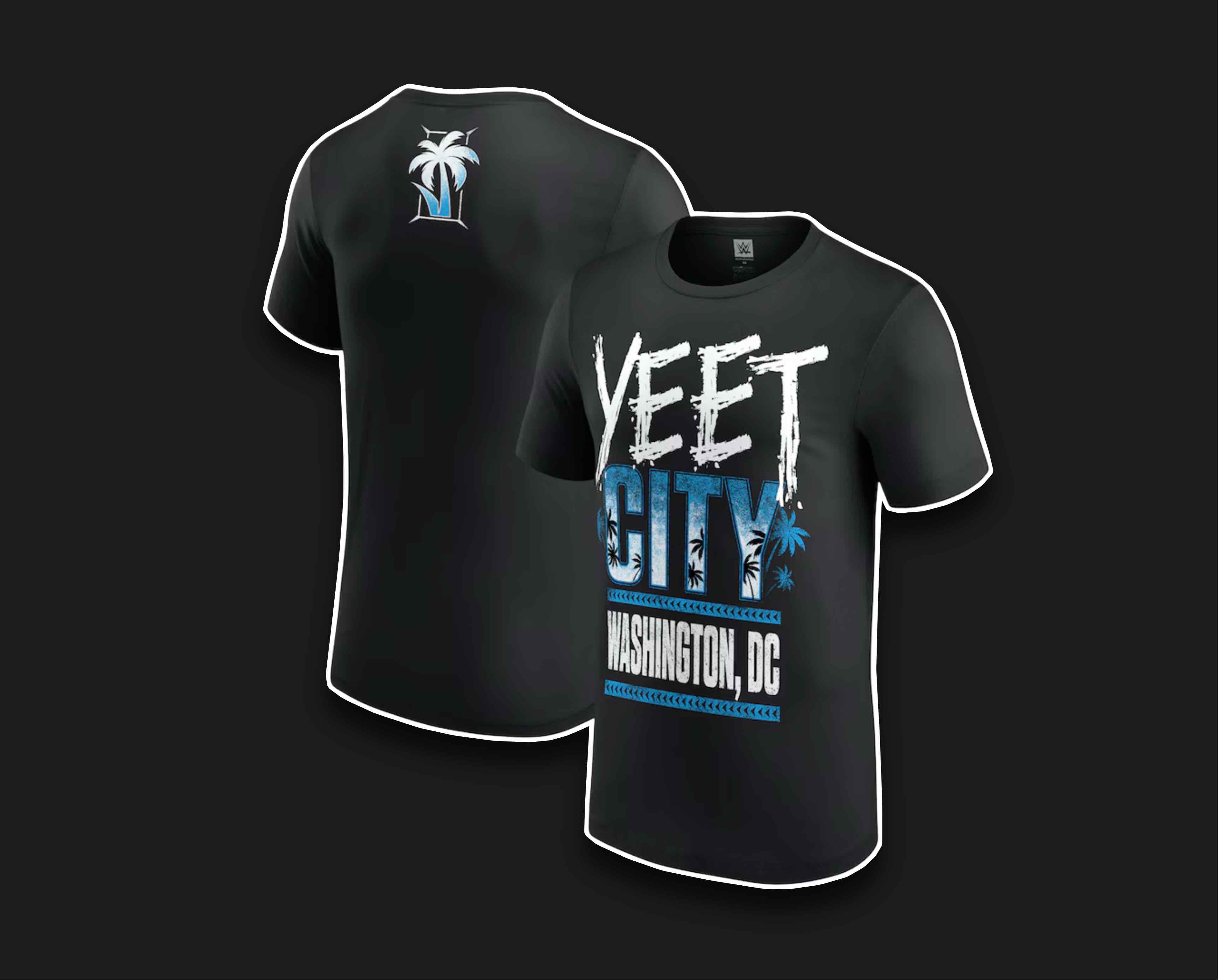 Men's Black Jey Uso Yeet City Washington, DC T-Shirt